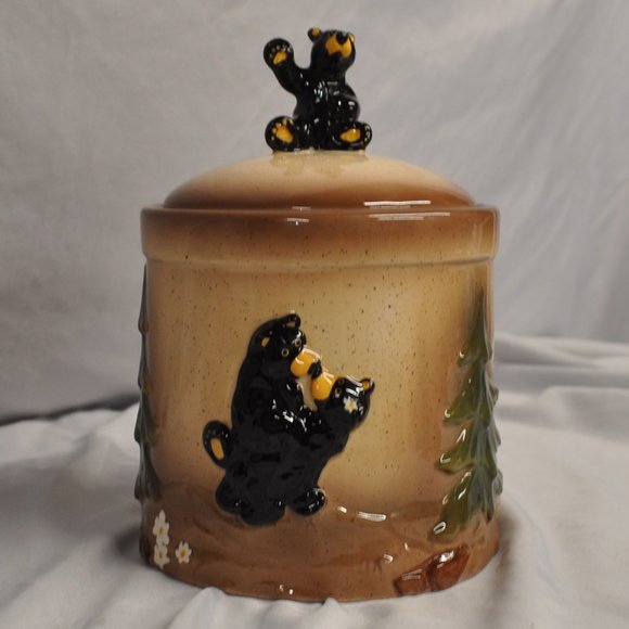 big sky carvers 5 cup canister bearfoots jeff fleming (332w) - Picture 1 of 14
